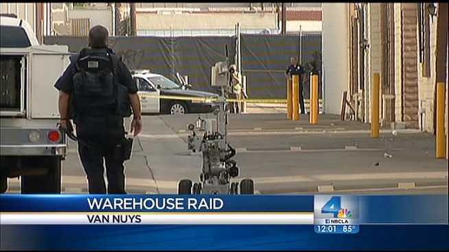 Police uncovered a pot farm in a Van Nuys warehouse on Aug. 21, 2012. Annette Arreola reports for the NBC4 News at Noon.