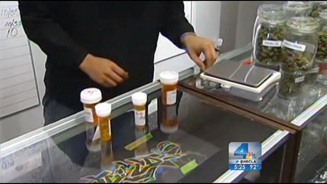 Proponents of medical marijuana say they have gathered enough signatures for the city clerk to force a ballot referendum to repeal the Los Angeles pot-shop ban. Ted Chen reports from Eagle Rock for the NBC4 News at 5 p.m. on Aug. 29, 2012.
