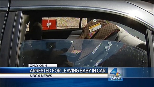 A mother was handcuffed and taken into custody after her baby daughter was rescued from a hot car in a Ralphs parking lot in North Hollywood Monday afternoon, according to authorities. Whit Johnson reports from North Hollywood for the NBC4 News at 5 p.m. on Oct. 1, 2012.