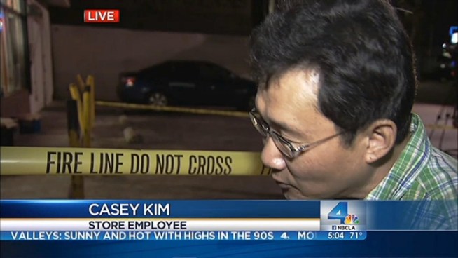 A store clerk describes the jolt when a sport utility vehicle crashed into the building late Monday in South Los Angeles. Antonio Castelan reports for Today in LA on Tuesday, Oct. 2, 2012.