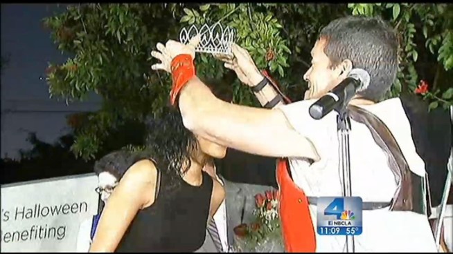 Thousands of revelers converged in West Hollywood for the annual Halloween Costume Carnaval, where costumes ranged from creative to scary, from election-themed to royalty-themed. Robert Kovacik reports from West Hollywood for the NBC4 News at 11 p.m. on Oct. 31, 2012.