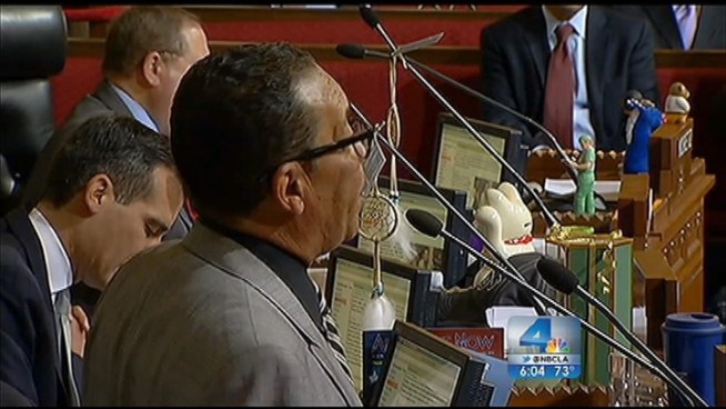 The City Council voted 10-4 Tuesday to give preliminary approval for a March 2013 ballot measure that would ask voters for a half-cent local sales tax that would bring in an estimated $200 million-plus per year. The tax would be in addition to Proposition 30, the sales tax increase approved by voters on Nov. 6. Conan Nolan reports from Downtown LA for the NBC4 News at 6 p.m. on Nov. 13, 2012.