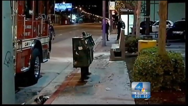 A 67-year-old homeless woman known only as Violet was asleep on a bus bench in Van Nuys when a man poured alcohol on her and lit a match. She was listed in critical condition. If she recovers, homeless advocates say they will take in her to live with them. Angie Crouch reports from Van Nuys for the NBC4 News at 5 p.m. on Dec. 27, 2012.