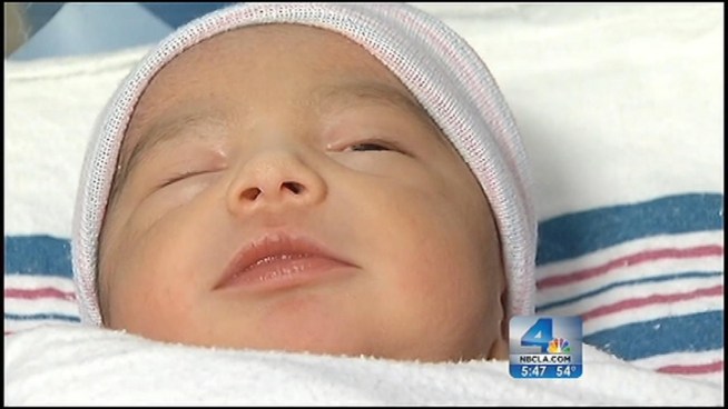 Two babies claimed the top spot for the first born in LA County at the stroke of midnight. Both babies are healthy and had a normal delivery. Janet Zappala reports from Woodland Hills for the NBC4 News at 5 p.m. on January 1, 2013.