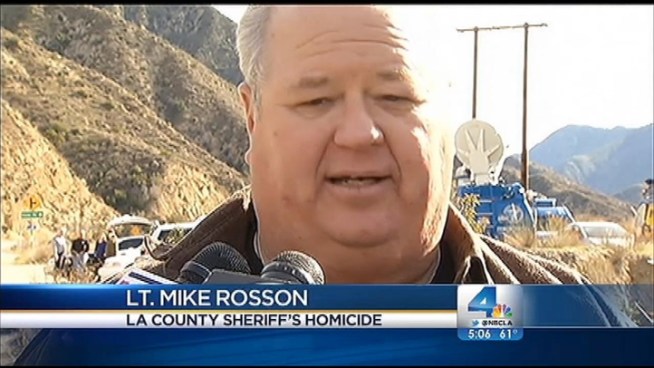 A hiker discovered what appeared to be a shallow grave in the Angeles National Forest. Authorities said there was blood, but found no evidence of any remains. Gordon Tokumatsu reports from Sunland for the NBC4 News at 5 p.m. on Jan. 9, 2013.