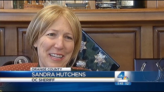 Six weeks after Sandra Hutchens announced she had breast cancer, the first female sheriff in Orange County shares that she has undergone three rounds of chemotherapy, a lumpectomy is set for mid-February and the tumor she found on her own is getting smaller. Vikki Vargas reports from Santa Ana for the NBC4 News at 5 p.m. on Jan. 15, 2013.