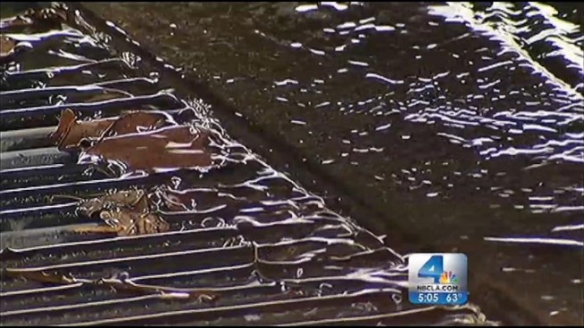 An overnight storm caused trouble for many Southland residents Thursday. Hours of rainfall left Oxnard neighborhoods with flooded streets, and a man had to be rescued out of the roaring LA River. Gordon Tokumatsu reports from Oxnard for the NBC4 News at 5 p.m. on Jan. 24, 2013.