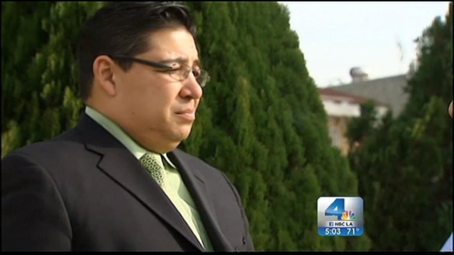 An attorney for a homeowner whose backyard has been excavated in search of a missing OC man says agents were called to the home because the owner's estranged husband used the missing man's credit card days after his disappearance. Jacob Rascon reports from Ontario for the NBC4 News at  5 p.m. on Feb. 1, 2013.