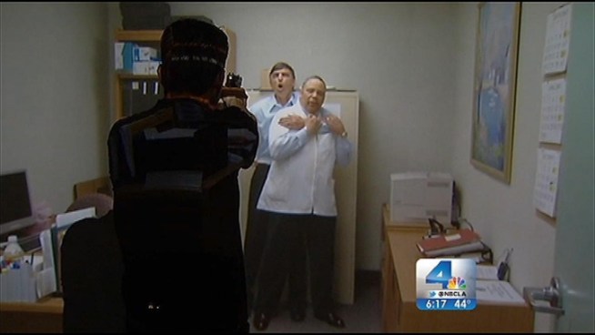 A newspaper delivery woman and her 71-year-old mother suffered gunshot wounds in a case of mistaken identity during a frantic manhunt for an apparently disgruntled ex-police officer. SWAT Officer Charlton Vidal explains the department’s 
