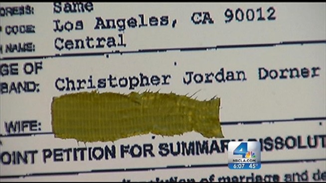 As Christopher Dorner was becoming increasingly alienated from the LAPD, he was also involved in three personal relationships that ended with legal actions. He was married in 2007, but it was dissolved 19 days later. A year later, another relationship ended with a restraining order. Patrick Healy reports from Southwest LA for the NBC4 News at 6 p.m. on Feb. 8, 2013.