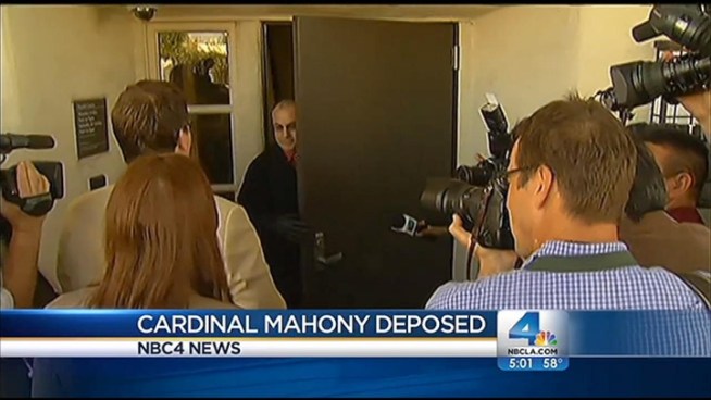 Thousands of signatures demanding that retired Cardinal Roger Mahony withdraw from voting in upcoming papal conclave are set to be delivered Saturday afternoon to a North Hollywood church, where Mahony has a residence. Janet Kwak reports for the NBC4 Evening News on Sunday, Feb. 23, 2013.