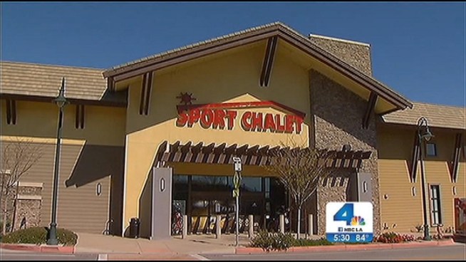 Two employees suffered second- and third-degree burns after an explosion inside a Sport Chalet's utility room Friday morning. The flash-flame explosion is believed to have been caused by a buildup of natural gas, but investigators are still trying to determine the cause of the leak. Patrick Healy reports from La Cañada for the NBC4 News at 5 p.m. on March 1, 2013.