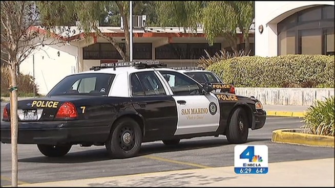 A man wanted in a robbery at a 7-Eleven was caught after he was found hiding on a high school campus in upscale San Marino, police said. Michelle Valles reports for the NBC4 News at 6 p.m. on Sunday, March 17, 2013.