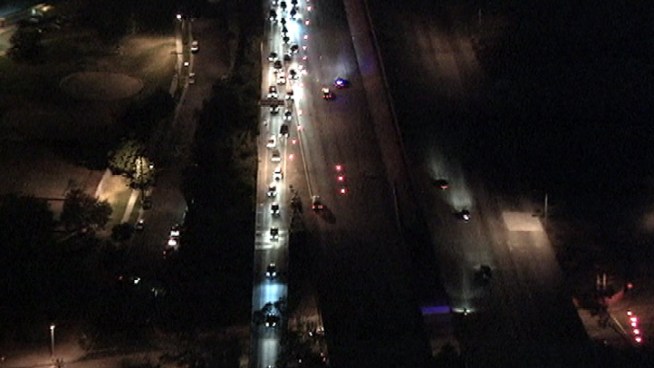 Four people are dead following a crash Sunday night on the 134 Freeway in Eagle Rock. A teenaged boy and a six-year-old girl survived the crash. Investigators are trying to decipher what caused the 1999 Ford Explorer to swerve before plunging from an overpass onto Figueroa Street, about 40 feet below. Gordon Tokumatsu reports from Pasadena for the NBC4 News at 5 p.m. on Aug. 13, 2012.