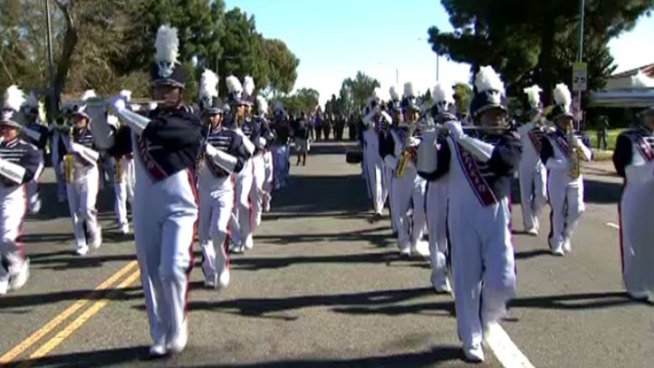 Dodger outfielder Matt Kemp was the grand marshal of the annual event honoring Martin Luther King Jr. Janet Zappala reports from South Los Angeles for the NBC4 News at 6 p.m. on Jan. 19, 2013.