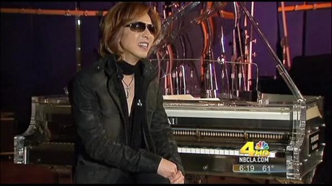 Yoshiki is trying to rally support for his country.