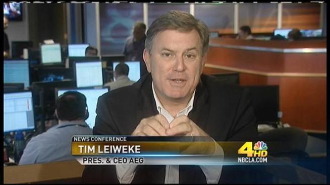This week the L.A, City Council will take up the issue of a new football stadium for downtown L-A.  The project also involves the renovation of the L-A Convention Center.  Who is going to pay?  How much is going to cost? What are benefits for the city?  Tim Leiweke, AEG Vice President, give us the background on his 