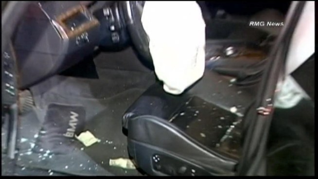 Police booked a man suspected of drunk driving who rear-ended the sheriffs' vehicle.