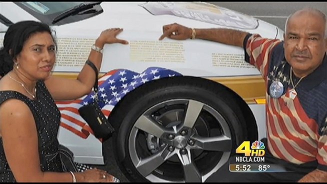 A Glendale man honors the victims of 9-11 with 5 Angel cars that will be on display in New York and Washington, DC.