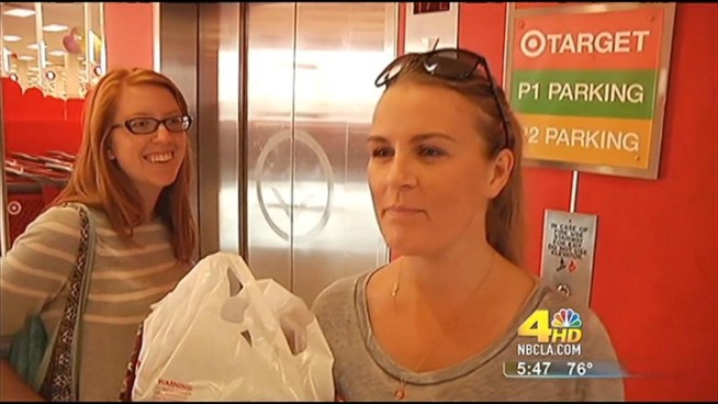 The first customers head for their favorites during the first day of Missoni at Target.