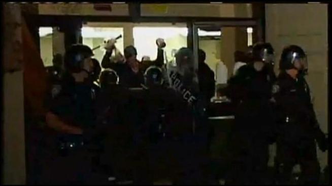 Protesters take the struggle to other places, after being evicted from the City Hall encampment earlier this week.