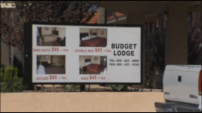In one case, more than 20 registered offenders were discovered living in the same Budget Lodge motel near the Colton-San Bernardino city limits. NBC4's Craig Fiegener reports.
