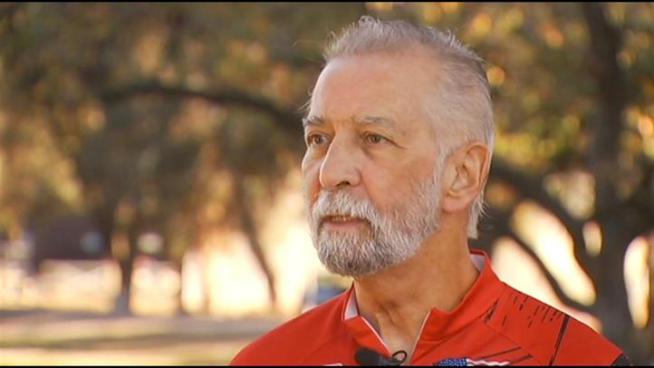 He's a marathon runner and a former U.S. Marine. 70-year-old Rick Hermelin plans to give back to his fellow servicemen and women, by trekking coast-to-coast on his very unique bicycle.