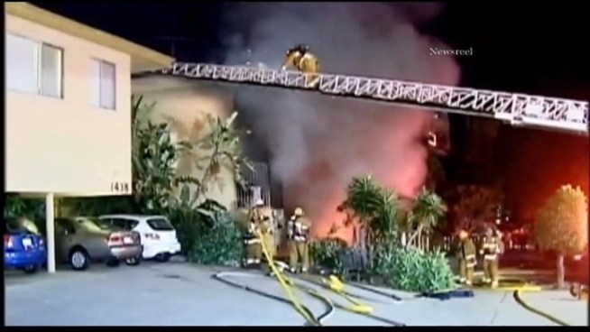 LAPD detectives say the suspect set 3 fires in a 15 minute span.