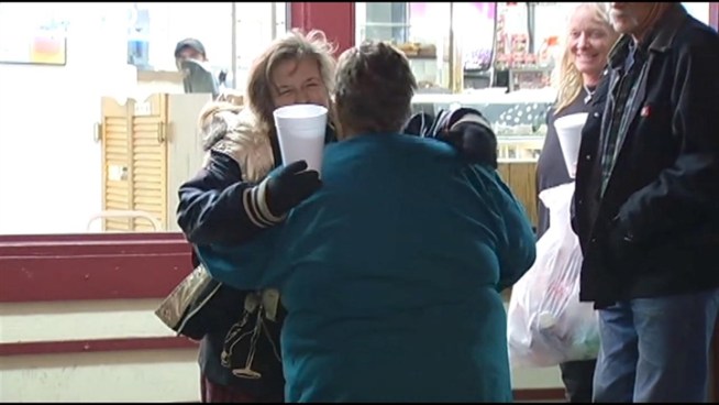Julie Nelson is famous. She's the woman seen being roughed up by L.A. County deputies on a bus in a cellphone video. She's back on the streets now, but she's getting some help