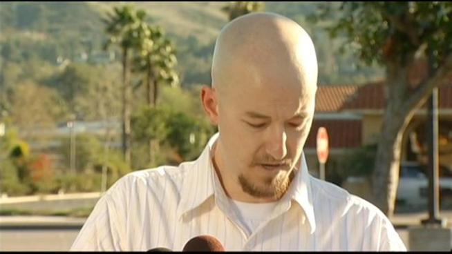 The man who helped authorities capture the suspect in a series of Orange County slayings says he was just in the right place at the right time.