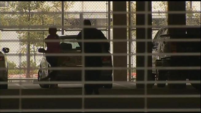 Former Miramonte Elementary School teachers arrive at Augustus Hawkins School on Feb. 13, 2012 for professional development. They were also set to be questioned by the LA County Sheriff's Department about the Miramonte sex abuse investigation. NBC4's Lolita Lopez reports from Florence on Feb. 13.