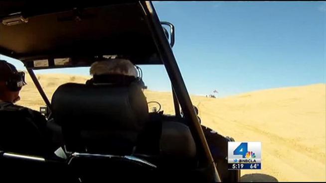 NBC4's Fritz Coleman kicks off Presidents Day weekend in Glamis with a ride around the dunes.
