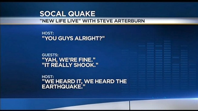 Radio producer Terry McIntosh was taking calls for New Life Live Ministries when a 3.9 magnitude earthquake struck one mile west of San Juan Capistrano on April 23, 2012. 