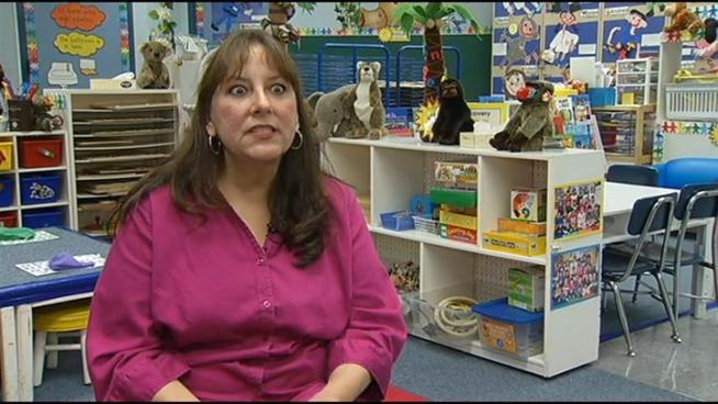 A Southern California preschool teacher from South Gate says she teaches her classes in two languages -- 80 percent Spanish, 20 percent English. She's been named a 
