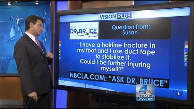In today's Ask Dr. Bruce segment, Dr. Bruce Hensel reports for the NBC4 News at Noon on May 8, 2012, answering your questions regarding hernias, duct tape as a stabilizer, and diabetes.