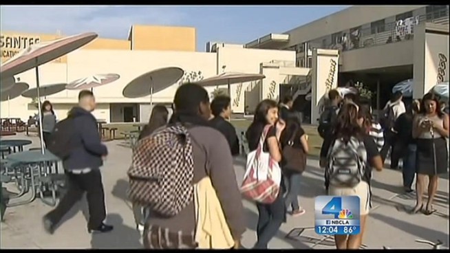 Los Angeles Unified School District will this fall require incoming freshmen to take college-prep courses to earn a high school degree. That's prompted a proposal to reduce the number of credits needed for graduation so students can focus on the academic essentials. There are also concerns the dropout rate will go up. Annette Arreola reports for the NBC4 News at Noon on May 8, 2012.
