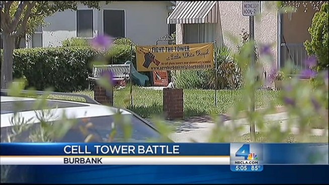 Burbank residents are upset about plans to build a cellphone tower on a church in a residential neighborhood. John Cádiz Klemack reports from Burbank City Hall for the NBC4 News at 5 p.m. on May 22, 2012.