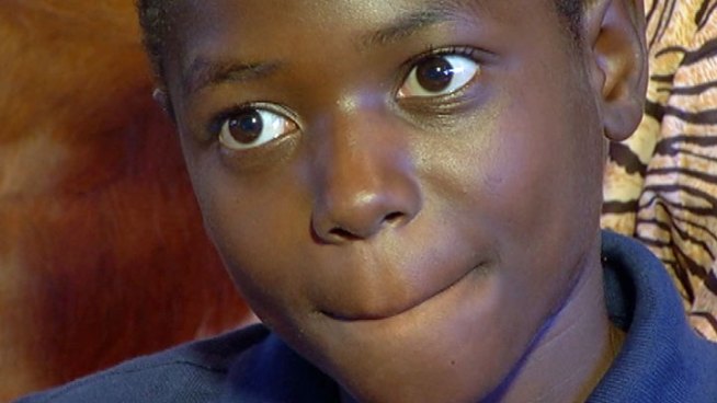 A Ugandan who suffered a disfiguring attack at the hands of his own aunt is thankful for a lot of things on his first Thanksgiving. Gordon Tokumatsu reports for the NBC4 News at 11 p.m. on Nov. 22, 2012.