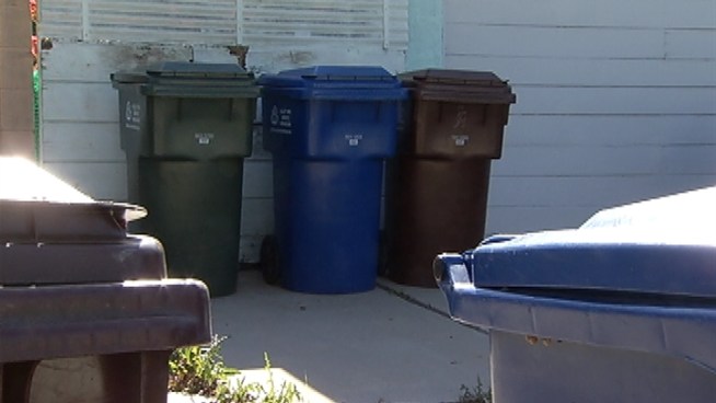 Thieves are stealing and then recycling plastic bins for money.