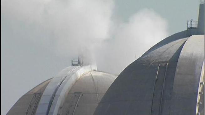 A reactor at San Onofre Nuclear power plant was shut down Tuesday night after sensors reported a radioactive leak.