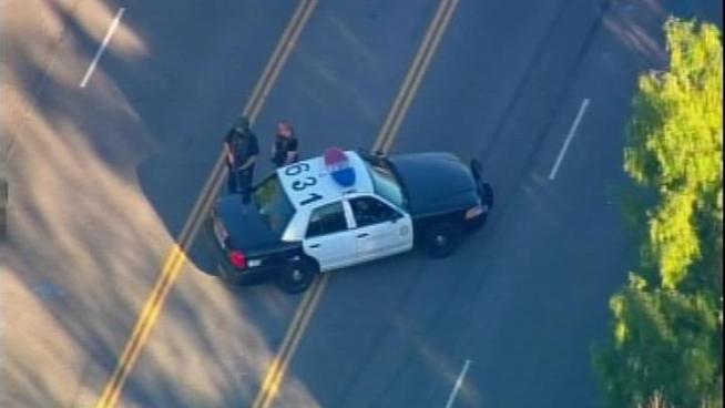 Four-hour manhunt ends in Lake View Terrace with arrest of alleged gunman