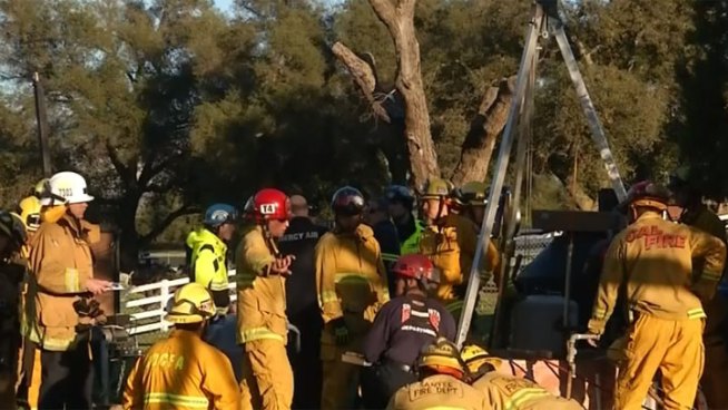 A man is seriously injured after falling 35 feet into a well near Potrero. NBC 7's Chris Chan reports on the two-hour rescue effort.