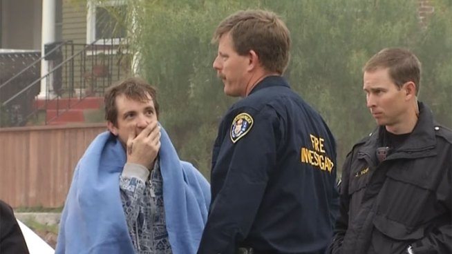 A fire in a North Park garage displaced several residents early Friday morning.