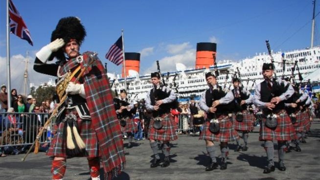 The Scottish Festival celebrates the Queen Mary's Scottish heritage.