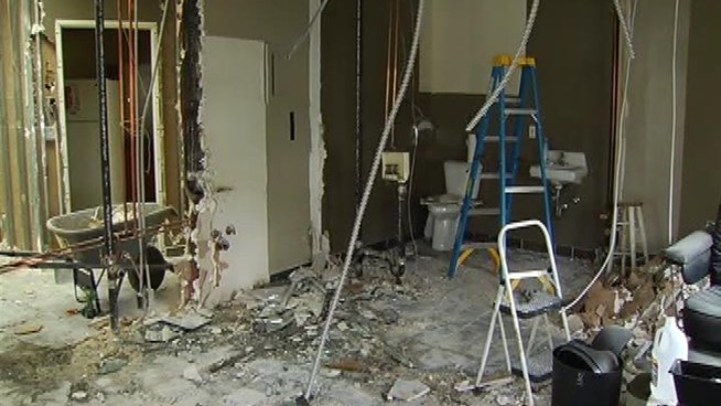 Five months after a shooting rampage at the Salon Meritage in Seal Beach killed eight people, that salon is being remodeled. The inside is being given a whole new look, and perhaps a new beginning for the people effected by the shooting. Janet Kwak reports.