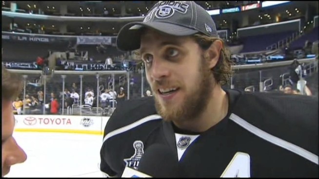 He's one of the biggest stars in the league and now everyone knows about Anze Kopitar. The Kings' superstar talked with Fred Roggin after hoisting the Stanley Cup.