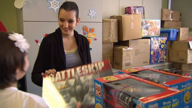 Emily Barnett, 16, repaid the goodwill extended to her when she was confined to a bed as she fought for her life last year. Emily is recovering from a form of brain cancer. Toni Guinyard reports for the NBC4 News at Noon on Jan. 9, 2013.