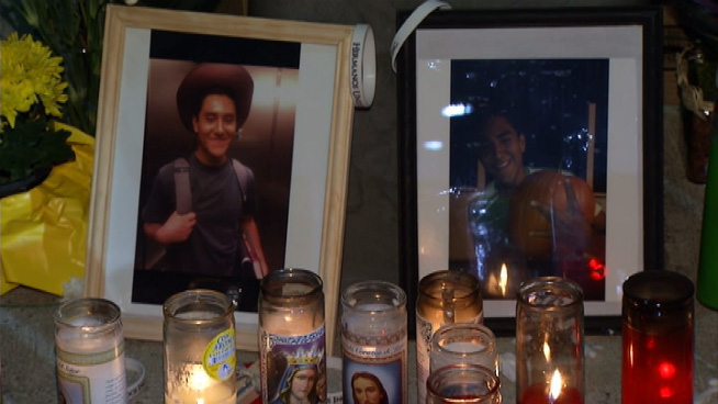 Ivan Arturo Aguilar, 21, was struck and killed while riding his bike at Cal Poly Pomona. Mourners remembered a man who had a special way of lifting others' spirits, and called for the university to install bike lanes on campus to avoid another tragedy. Beverly White reports from Pomona for the NBC4 News at 11 p.m. on March 1, 2013.