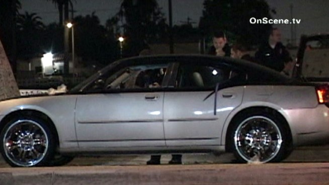 The victim was grazed by a bullet near Santa Fe Avenue and West Wardlow Road, according to police. The man continued driving after he was struck by a round fired from another vehicle and called 911. Toni Guinyard reports for Today in LA on Thursday Nov. 8, 2012.