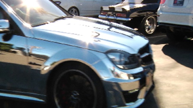 Wrapping cars in vinyl started in Europe five years ago and has recently caught on in the U.S. market. Holly Melikoff recently gave her car a makeover and says her Mercedes S65 AMG sedan is now a fashionable accessory. Chuck Henry reports for the NBC4 News at 5 p.m. on Nov. 15, 2012.